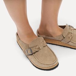 Birkenstock Slipper Buckley Braided 1031455 Taupe Smal - 4067707670581