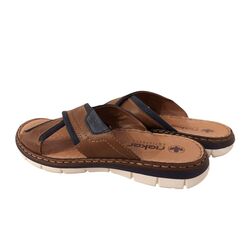 Rieker Slipper 25182-14 Blauw Bruin - 4061811879649