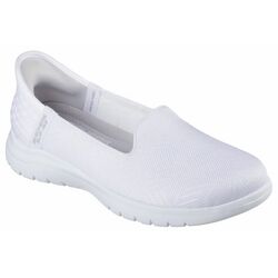 Skechers Instapper Hands-Free Slip-Ins On The Go Flex Clover 138182 WHT White Machine Washable - 198376842543