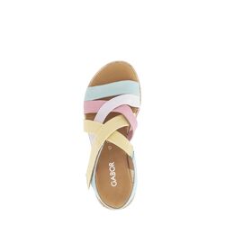 Gabor Sandaal 82.736.23 Nappa Nava Glacier Geel Roze Blauw Combi - 4068283839430