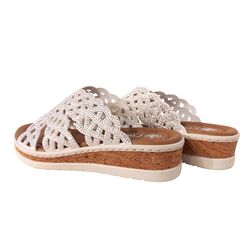 Rieker Slipper V4189-80 Wit - 4066707180311