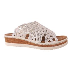 Rieker Slipper V4189-80 Wit - 4066707180298