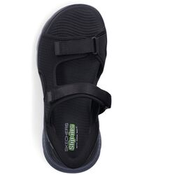 Skechers Sandaal Go Walk Flex Sandal Easy Entry 229210 BKGY Black Gray Machine Washable - 197627661377