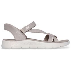 Skechers Sandaal Hands Free Slip-Ins Go Walk Flex Sandal-Illuminate 141481 TPE Taupe Machine Washable - 197976582255