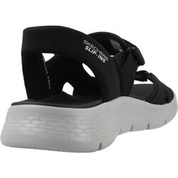 Skechers Sandaal Go Walk Flex Sandal Easy Entry 229210 BKGY Black Gray Machine Washable - 197627661377