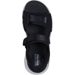 Skechers Sandaal Go Walk Flex Sandal Easy Entry 229210 BKGY Black Gray Machine Washable - 197627661377