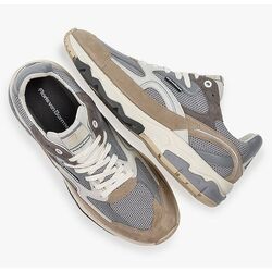Floris van Bommel Sneaker De Rezer 01.17 SFM-10258-22-03 Lightbrown Grijs Combi - 8720244935907