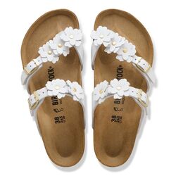 Birkenstock Teenslipper Mayari Flower Embellishment Wit Breed - 4067707899753