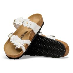 Birkenstock Teenslipper Mayari Flower Embellishment Wit Breed - 4067707899791