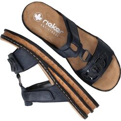 Rieker Slipper 62936 14 Blauw Zacht Voetbed - 4060596139542