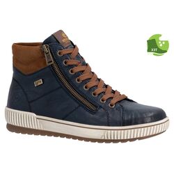 Rieker Remonte Veterboot D0772-16 Blauw Combi Warm Gevoerd - 4066707153087