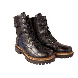 Rieker Veterboot 72631-01 Zwart - 4066707140490