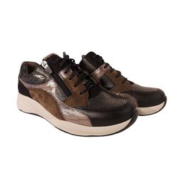 Durea Sneaker 6318 608 2266 Zwart Gunmetal Olive Wijdte K - 8721149622350