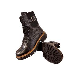 Rieker Veterboot 72631-01 Zwart - 4066707140506