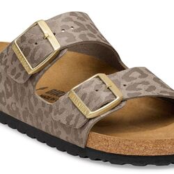 Birkenstock Slipper Arizona 1031941 Leo Gray Taupe - 4067707870202