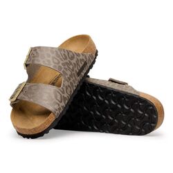 Birkenstock Slipper Arizona 1031941 Leo Gray Taupe - 4067707870202
