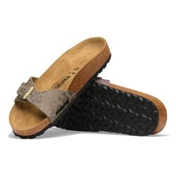 Birkenstock Slippers Madrid 1033186 Leo Gray Taupe Smal - 4067708289263