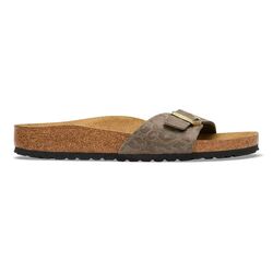 Birkenstock Slippers Madrid 1033186 Leo Gray Taupe Smal - 4067708289263