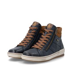Rieker Remonte Veterboot D0772-16 Blauw Combi Warm Gevoerd - 4066707153070