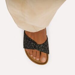 Birkenstock Slippers Madrid 1033137 Leo Black Smal - 4067708277468