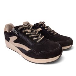 Waldlaufer Sneaker K-Jenna 653002 100 001 Nubuk Zwart Wijdte K - 4069134528480