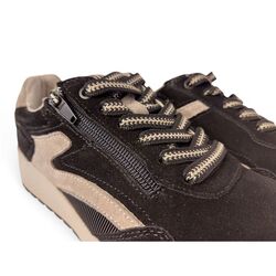 Waldlaufer Sneaker K-Jenna 653002 100 001 Nubuk Zwart Wijdte K - 4069134528473