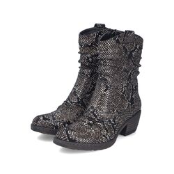 Rieker Korte Laars 93770-27 Bruin Slangen print Warm Gevoerd - 4066707163000