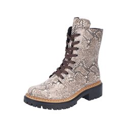 Rieker Veterboot 72627-64 Beige Slangen Print - 4066707232492