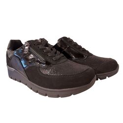 Waldlaufer Sneaker K-Ramona 626K02 414 001 Denver Bronx Zwart Wijdte K - 4069134571325
