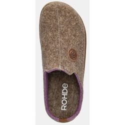 Rohde Pantoffel 6120 Leinen Taupe - 4064304155404