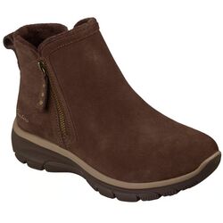 Skechers Korte Laars 168188 CHOC Easy Going Urban Zip Chocolate Donkerbruin - 199703681958