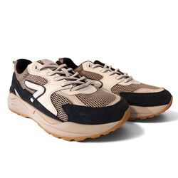 HUB Sneaker Grid M37 Almond Bone Offwhite Navy - 8719402165157