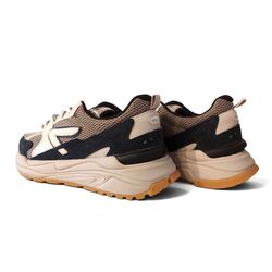 HUB Sneaker Grid M37 Almond Bone Offwhite Navy - 8719402165164