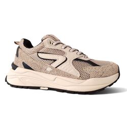 HUB Sneaker Grid S48 Lt Bone Offwhite Black - 8719402165850