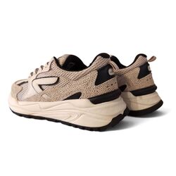 HUB Sneaker Grid S48 Lt Bone Offwhite Black - 8719402165843