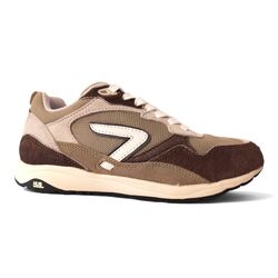 HUB Sneaker Wave Pony Almond Brown Offwhite Dark Coffee - 8719402184844