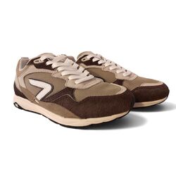 HUB Sneaker Wave Pony Almond Brown Offwhite Dark Coffee - 8719402184844