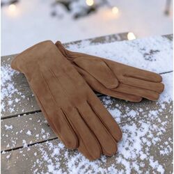 Adventure Dames Handschoenen Warm Natuurlijk Gevoerd Bruin - 8785342099531