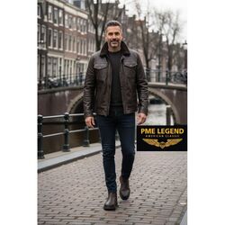 PME Legend Chelsea Boot Yoke CB-11 Leather Brown - 8720822150197