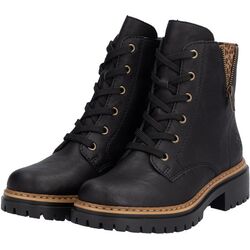 Rieker Veterboot 72617-00 Zwart - 4061811657742
