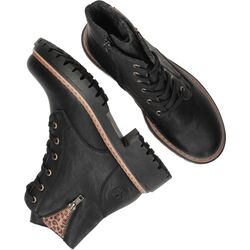 Rieker Veterboot 72617-00 Zwart - 4061811657759