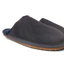 Adventure Shoes Pantoffel Kimito Blue Suede 100% Australische Merinowol - 8785342100923