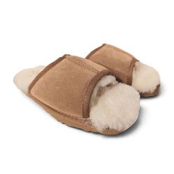 Adventure Shoes Pantoffel Otta Brown Suede 100% Australische Merinowol - 8785342100732