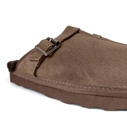 Adventure Shoes Pantoffel Oulu Brown Suede 100% Australische Merinowol - 8785342100145