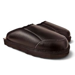 Adventure Shoes Pantoffel Tampere Black Leather 100% Australische Merinowol - 8785342100800