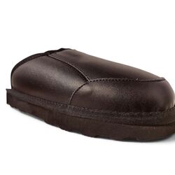 Adventure Shoes Pantoffel Tampere Black Leather 100% Australische Merinowol - 8785342100817