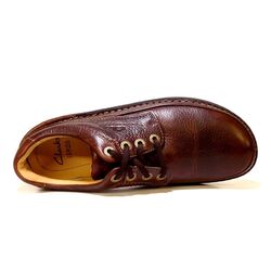 Clarks Nature Three Veterschoenen 20339005 Mahogany Bruin - 5051038309042