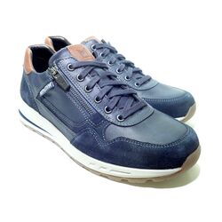 Mephisto Bradley Veterschoenen Sneakers Blauw - 3597435679385