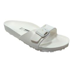 Birkenstock Slipper Madrid EVA 128183 Wit Smal - Birkenstock Slippers Madrid EVA 128183 Wit Smal