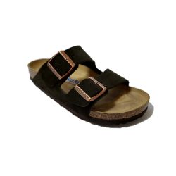 Birkenstock Slipper Arizona 951313 Mocha Donkerbruin Suède Zacht Voetbed Smal - 4040714342887
